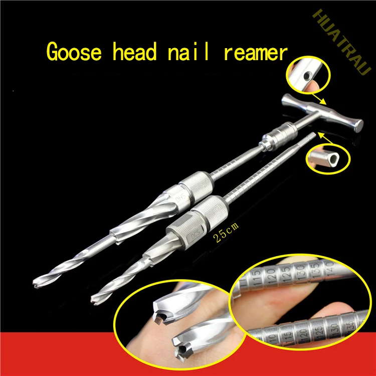 

Goose head nail reamer DHS DCS hollow drill orthopedic instrument medical combination limit drill angle steel plate