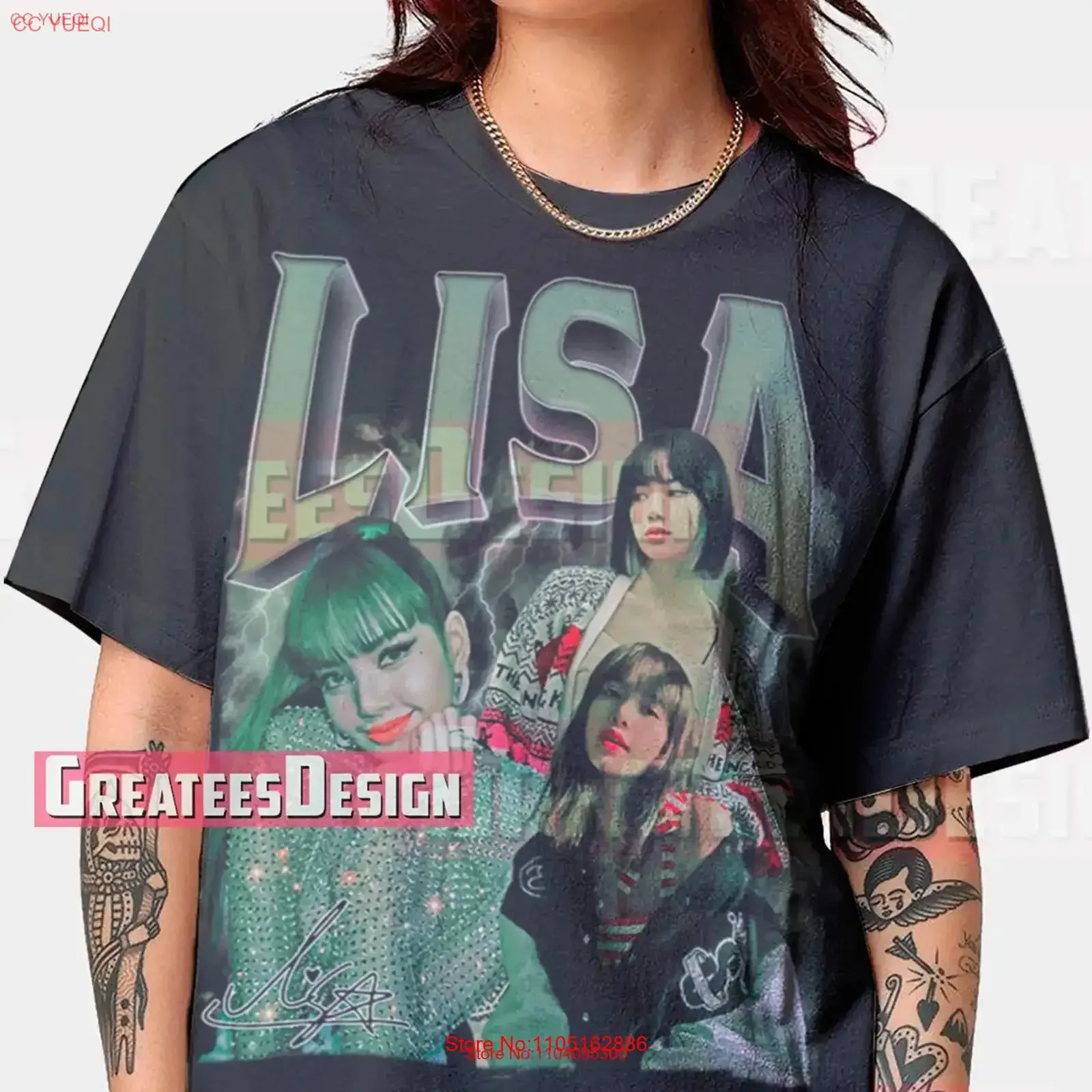 

Лимитированная футболка Лиза Lalisa Manobal Oversize Sweathirt BPC18 винтажная стильная модная повседневная удобная дизайнерская одежда