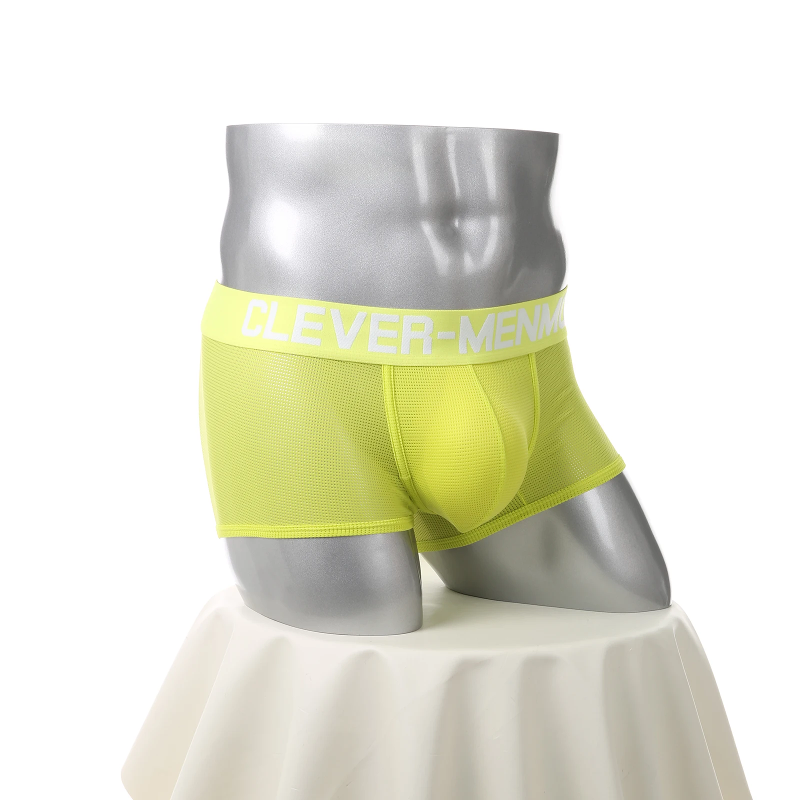 Netz-Boxershorts Sexy Bulge Penis Pouch Herren Unterwäsche Boxershorts Unterhosen Slips Cueca Hombre Boxershorts – Detail 9