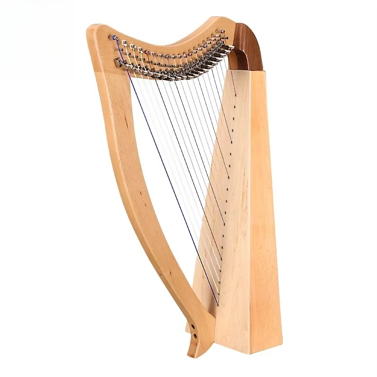 Factory Wholesales 19 String Irish Lyre Harp with Free Bag,harp Musical Instruments for Beginners Player