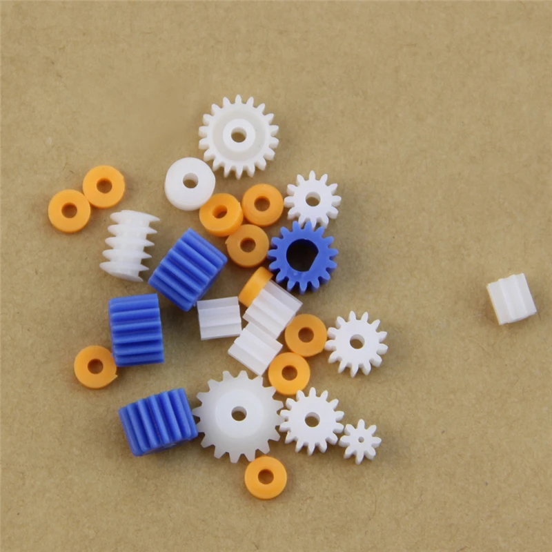 GJ 16 Kinds Shaft Gears Spindle Gears Gear-B 2MM 2.3MM 3MM 3.17MM 4MM Worm Plastic