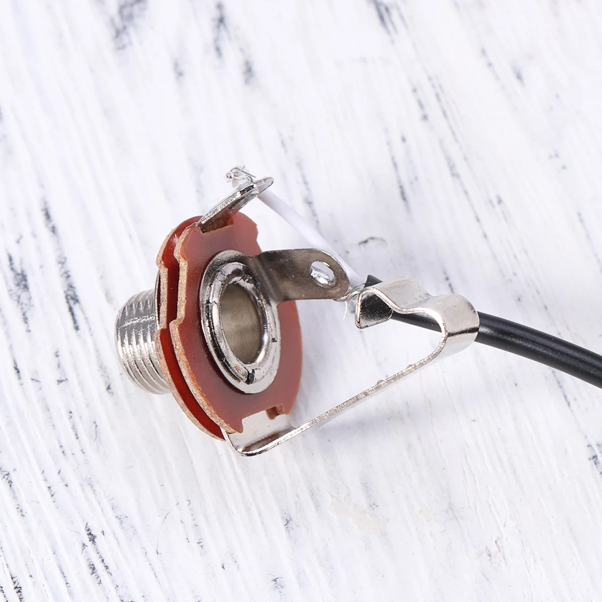 

High-Quality 37.5Cm Guitar Pickup For Cigar Box Acoustic Instruments 1/4 Inch Jack 9.5Mm Threaded Shaft 20Mm Piezo Pickup