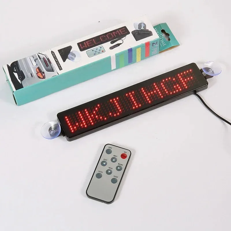 DIY programmable scroll go words words LED signs advertising message boards in English cafe bar car remote control panel light