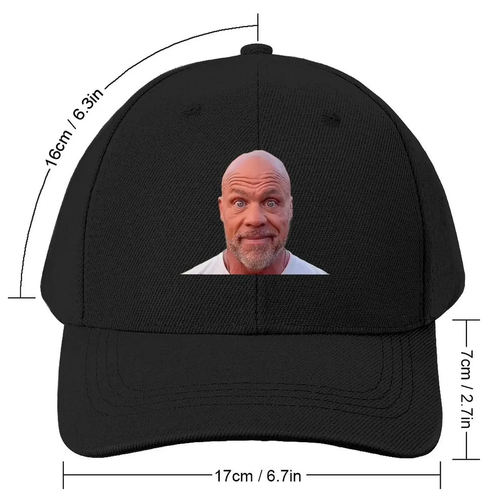 Kurt Angle 100 yard stare meme Baseball Cap New Hat Trucker Hat Women's Golf Wear Men's