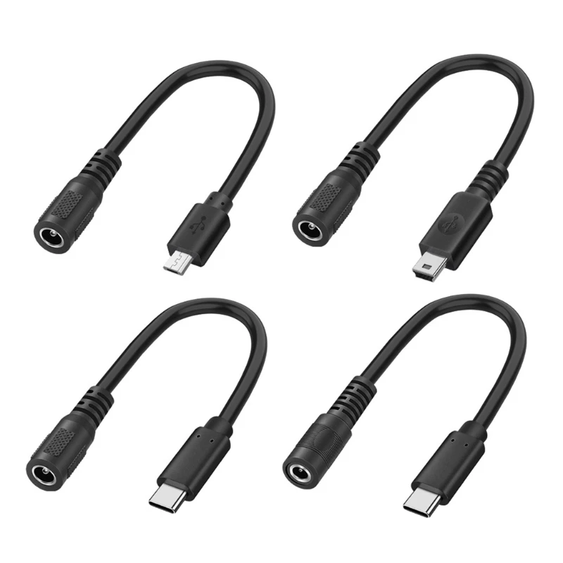 G6DD Universal 2 Cores Power Cord DC35135 DC5521 Port to Mini 5P USB C Male Optional