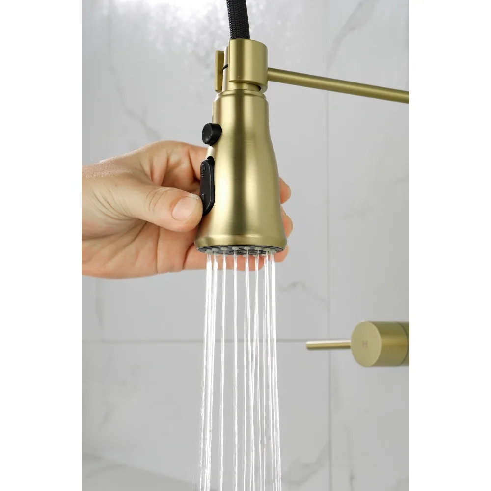 3 Functions Wall Mounted Bridge Kitchen Faucet