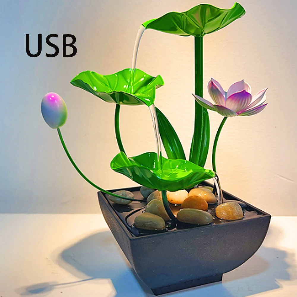 

Indoor fountain ornaments, automatic circulating desktop decorative fountain, living room and bedroom desktop decorative ornamen