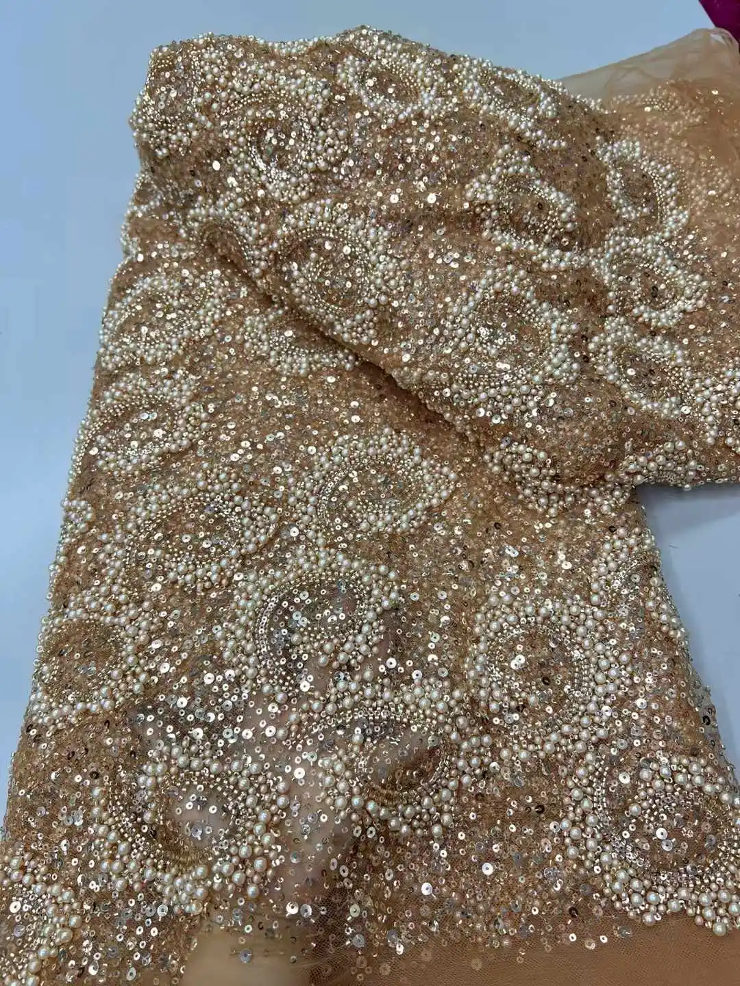 أفريقيا النيجيري مطرز الفرنسية شبكة الدانتيل مع الترتر جودة عالية 2025 التطريز الدانتيل الترتر الدانتيل لفساتين الزفاف النساء