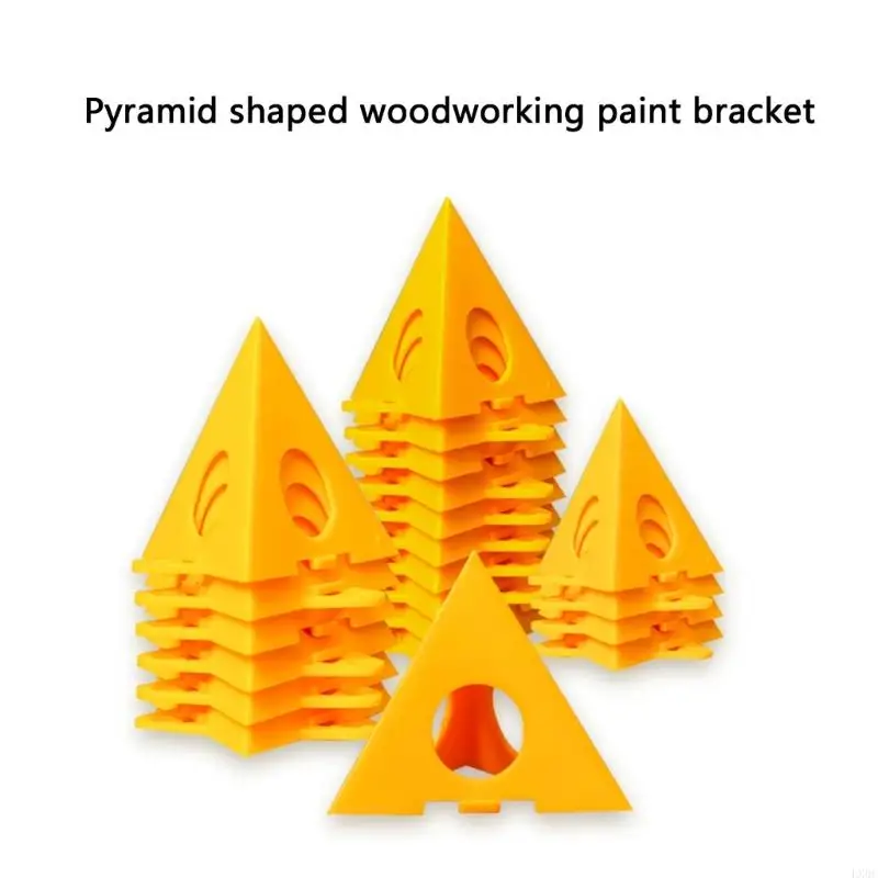 LX0C 38Pcs Pyramid Stands Set Triangle Stand Paint Tool Triangle Paint Pad Feet Auxiliary for Woodworking Accessories