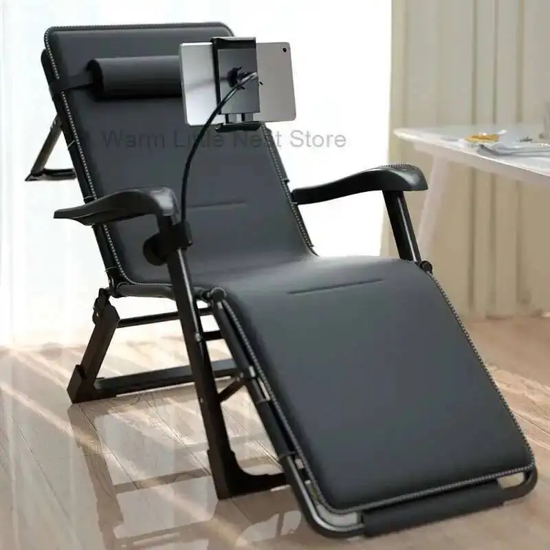 

Living Room Folding Single Bed Office Nap Tool Home Balcony Backrest Chair Lazy Workstation Nap Lounge Chair Armchairs Pc방 의자