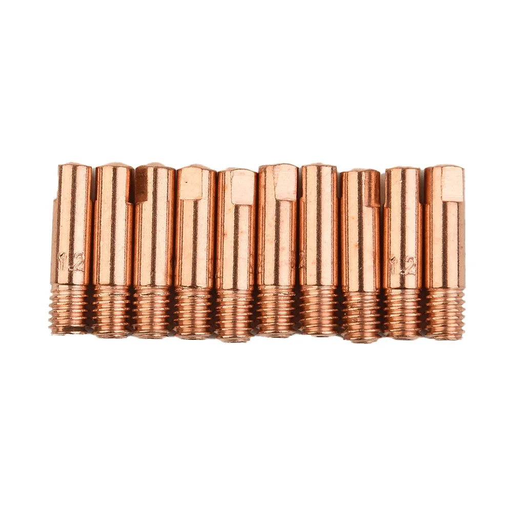 Tips Holder Set Nozzles Copper 25*6mm 10Pcs 0.8/1.0/1.2mm MB-15AK MIG/MAG Welding Torch Sale Durable Practical