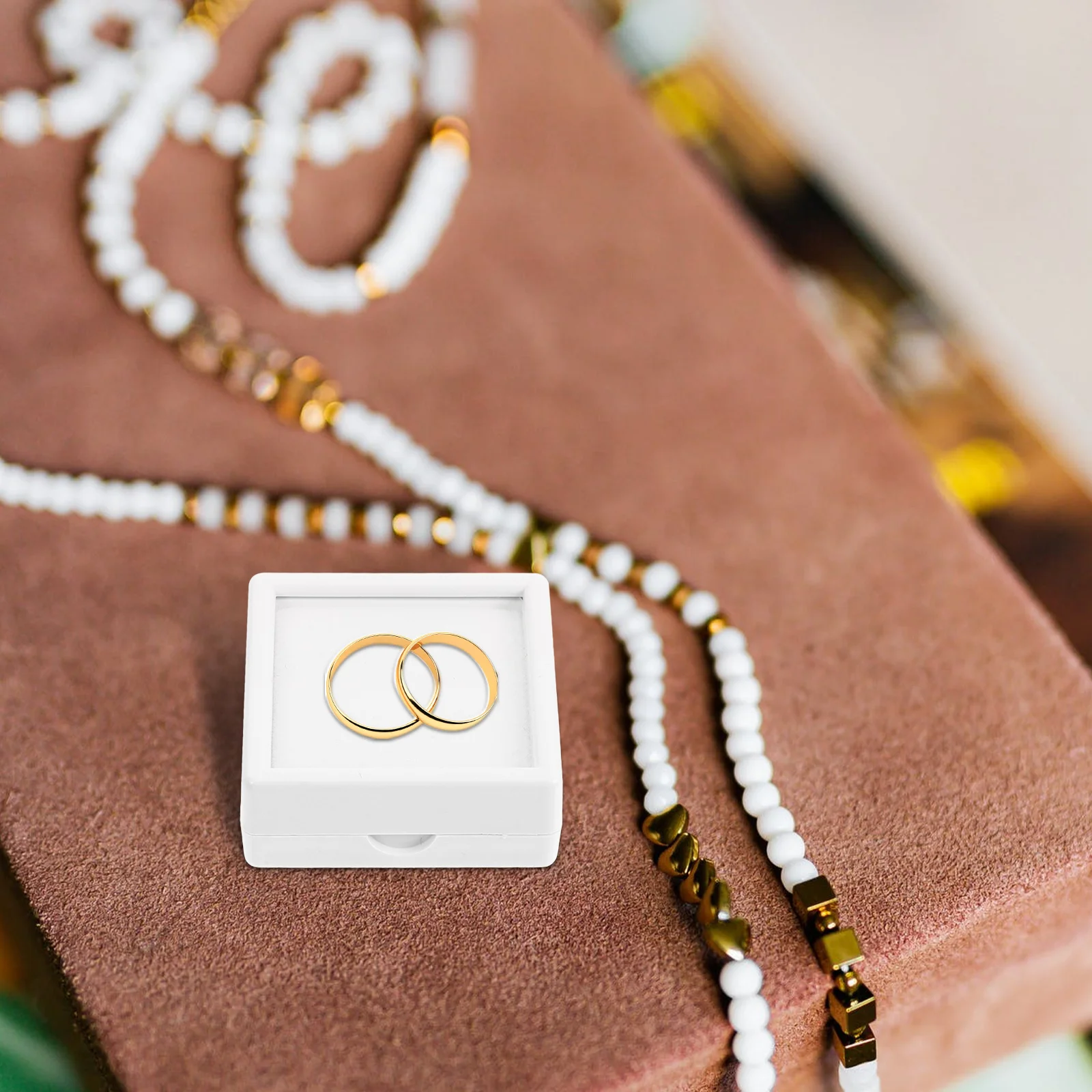 

6 шт. квадратная витрина со стеклянным верхом, футляр для ювелирных изделий для камней, камней, кристаллов, организация коллекции, витрина, коробка для хранения, элегантная