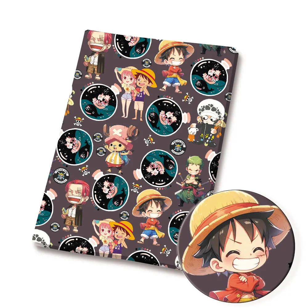 One Piece Anime peripherals Fabric 140*50cm DIY Sewing Patchwork Quilting Baby Dress Printed Fabric Fabric Sewing Kids