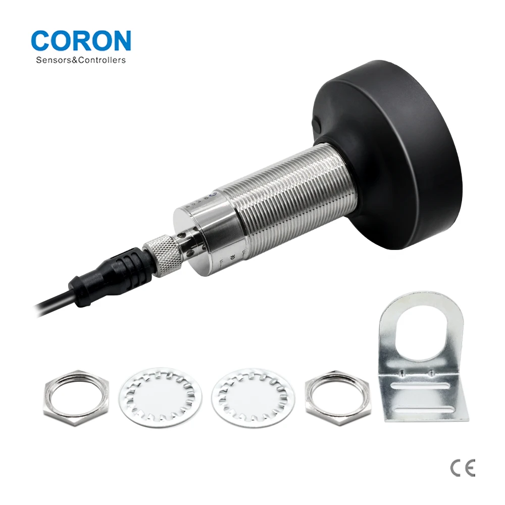 Ultra-long range detection ultrasonic sensor switch analog 4-20mAh output liquid glass Metal-QR73T-D600I-G 6 meters range