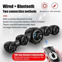 New Soundbar with Subwoofer Horns Bluetooth Speaker High Fidelity Sound Box Hifi Stereo Desktop Speakers for PC Laptop Boombox