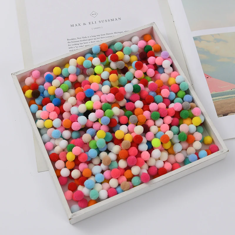 8/10/15/20/25/30 مللي متر رقيق لينة Pompom كرات اليدوية الاطفال اللعب الزفاف الديكور DIY بها بنفسك بوم بومس كرة مصنوعة من اللباد لوازم الخياطة الحرفية