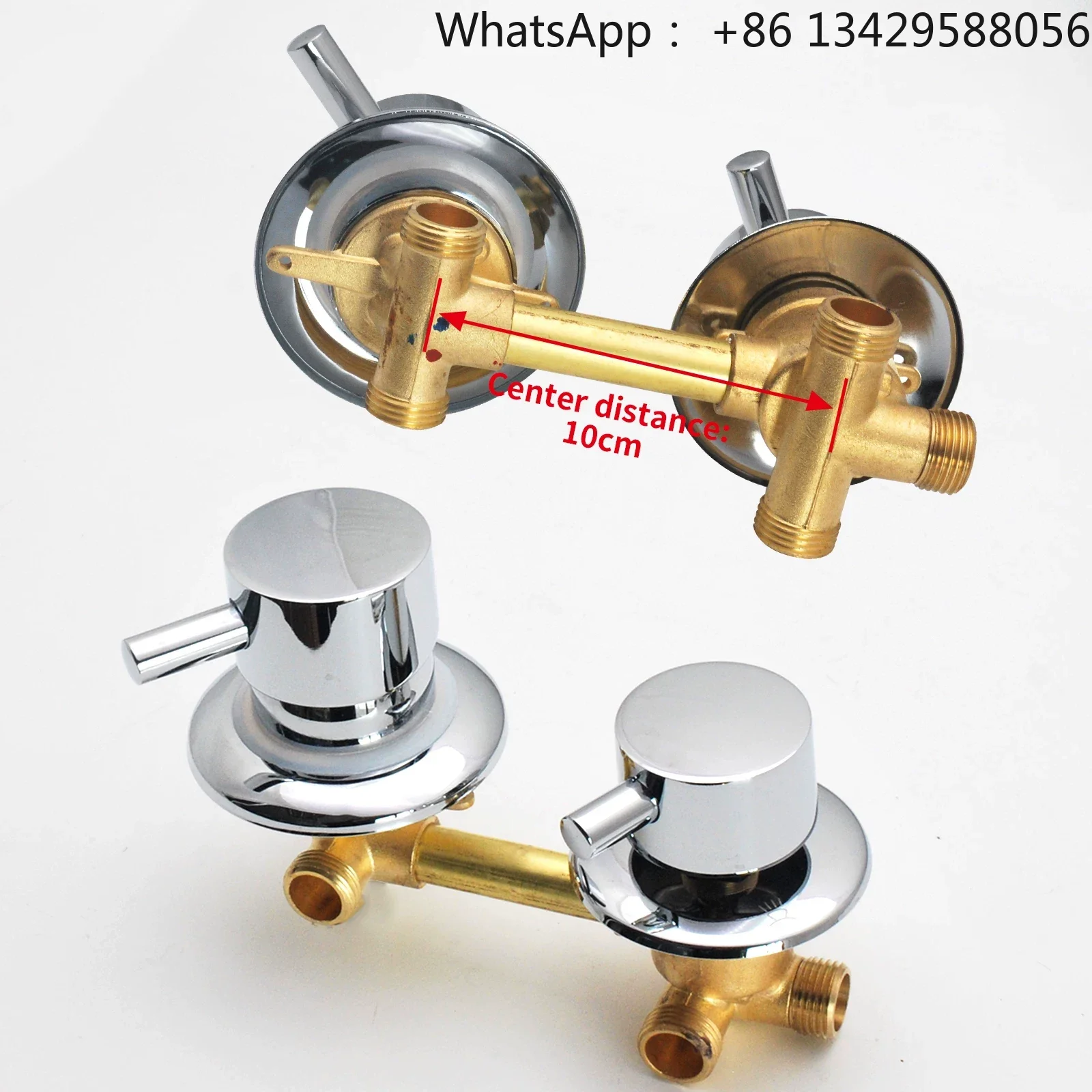 2/3/4/5 Ways Water Outlet Screw Thread Center Distance 10cm Mixing Valve Brass Bathroom Shower Mixer Faucet Tap Cabin