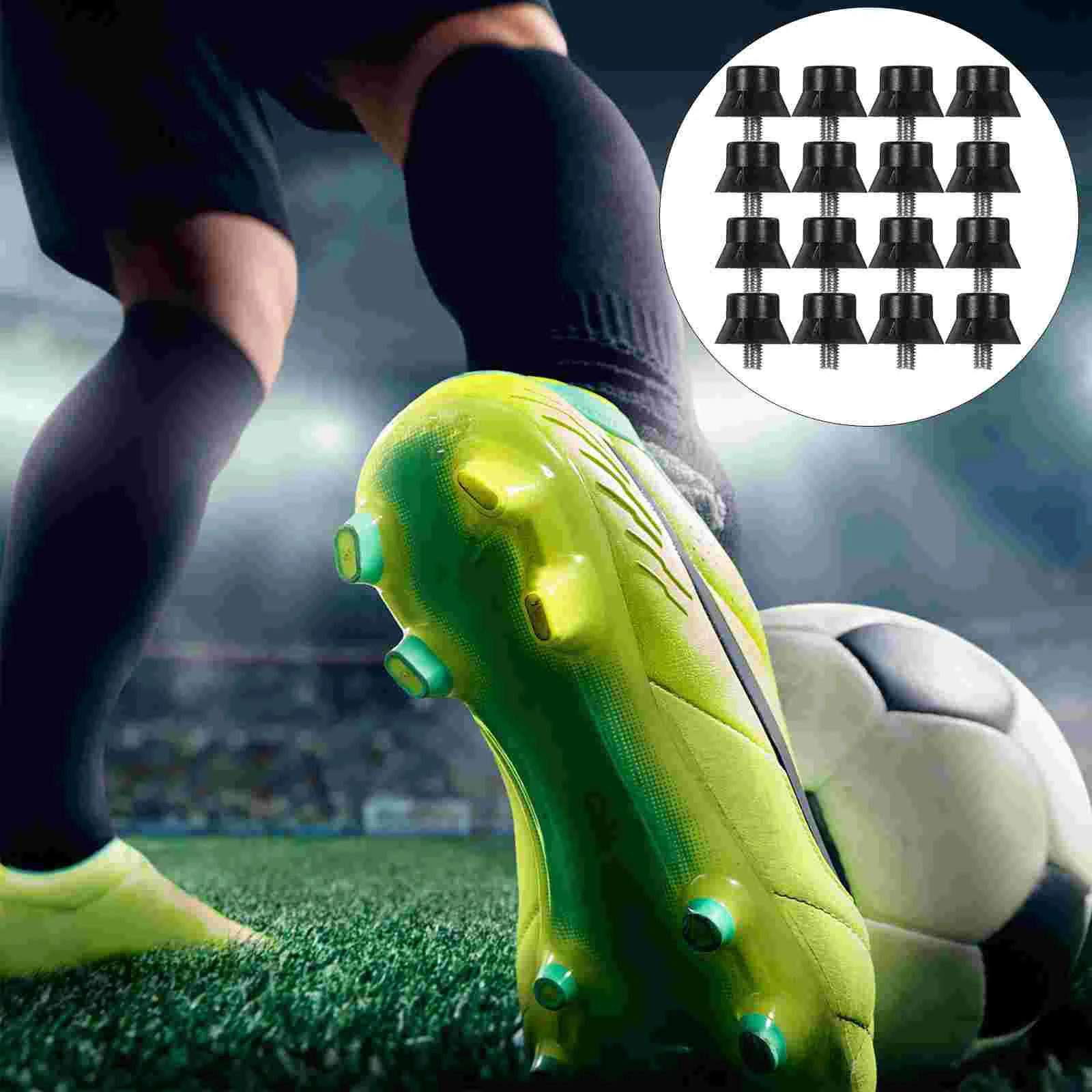 25 Pcs Football Spikes Cricket Shoes Laces Soccer Cleats Outdoor Sprinting Nails Track Running Miss