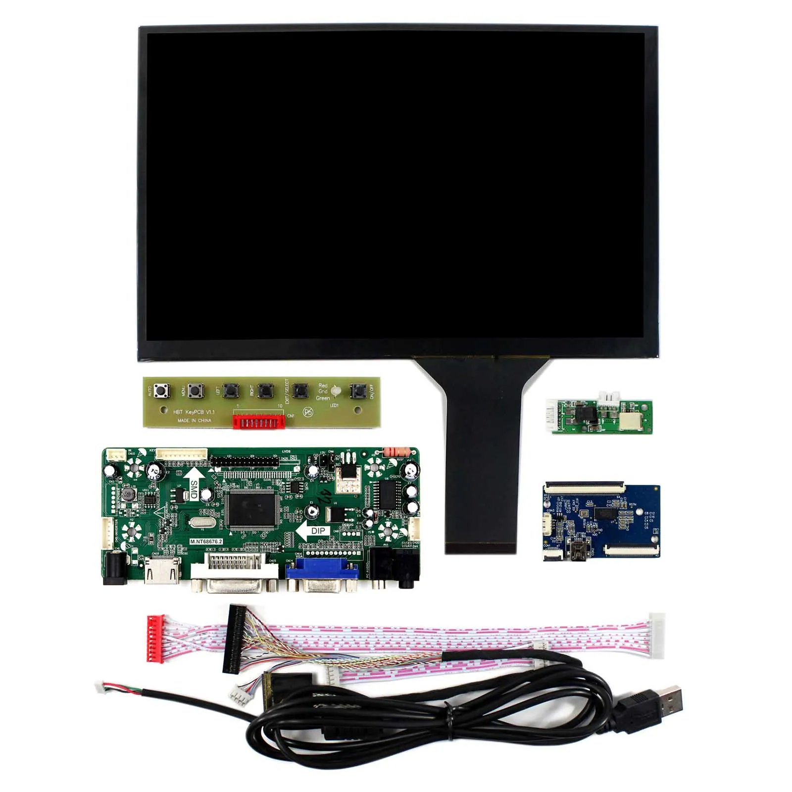 H DMI VGA DVI Audio Controller board 10.1inch 1920x1200 B101UAN02.1 Capacitive Touch Screen