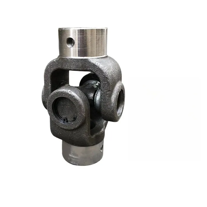 For motor coupling single key universal joint cross shaft connector assembly
