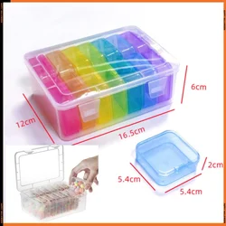 DIY Diamond Painting Embroidery Storage Box, Nail Art Jewelry Rhinestone Mosaic Storage Container, Multifunctional Storage Box