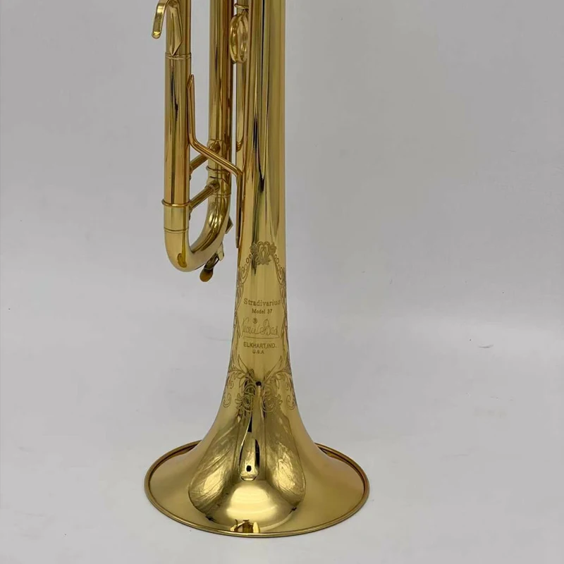 CADWAY USA Stradivarius 180s-37 Anniversary Trumpet Pipe Flat Instrument Brass Strudents Instrumentos Musicales Profesio