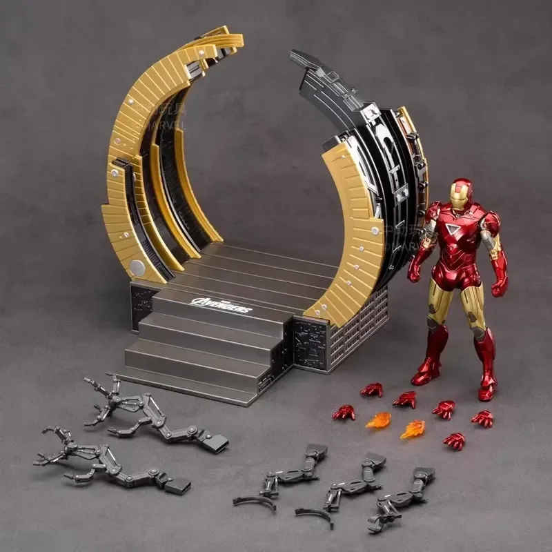 Figurines d'action Marvel Studios pour enfants, Iron Man, Extron Saga, Mk35, Mk41, modèle Mk47, décoration de bureau, jouets poupées, cadeaux d'anniversaire, nouveau