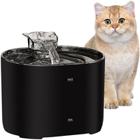 Cat Water Fountain Automatic Filter Transparent Cat Drinker USB Electric Mute Recirculate Drink Bowl Pet Mobile Water Dispenser