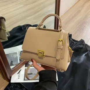 

New Solid Color Tote - Minimalist Crossbody Bag,Textured Fabric Shoulder Purse, Versatile & Chic, Perfect for Casual & Work Wear