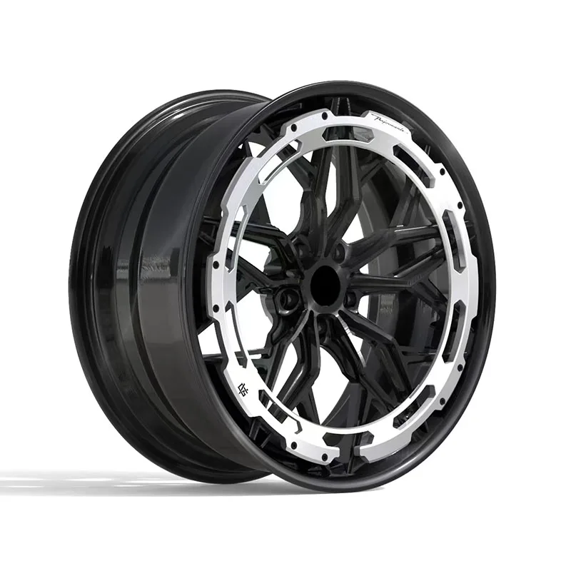 Borui Forged Racing Car Wheels 20 21 22 24 26 Inch Monoblock Wheels Custom Brushed Black 5x112 Alloy Forged Rims