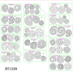 Kędzierzawe matryce do cięcia kwiatów-nowa matryca do wycinania i drewniana forma, HT1239 nadaje się do zwykłych maszyny do cięcia matryc na rynku.