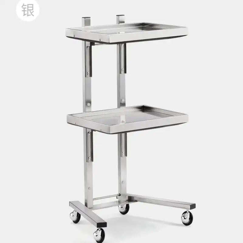 Trolley Stainless Salon Steel Cosmetology Fold Salon Beauty Trolley Hairdressing Salon Small Special Cart Carrito Furniture