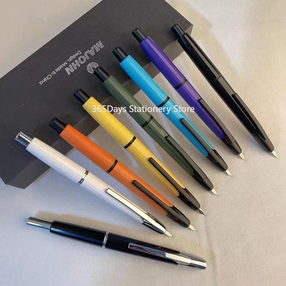 New Style MAJOHN A2 Press Resin Fountain Pen Extra Fine Nib 0.4mm Ink Pen Converter For Writing Christmas Gift Lighter Than A1