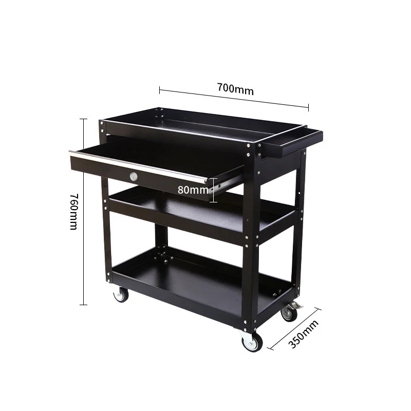 Тележка для ремонта автомобилей Механическая мастерская Инструменты Тележка Сверхмощная тележка с медведем 100 кг Тележка для инструментов Стойка для хранения инструментов 카트 트롤리