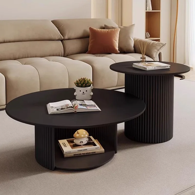 

Creative Storage Coffee Table Luxury Simple Space Saving Vintage Side Table Premium Aesthetic Table Living Room Furniture