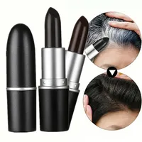 Black Brown One-Time Hair Dye Pen Instant Gray Root Coverage Hair Color Cream Stick Penicl Fast Temporary Cover Up White Hair