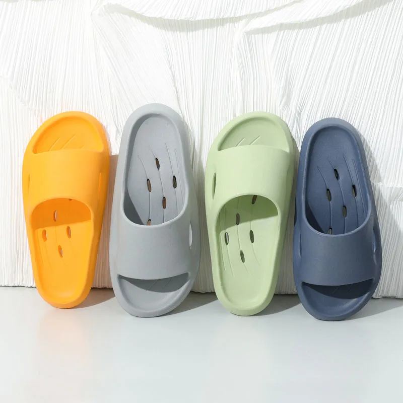 

WDZKN модные летние женские домашние тапочки мягкие EVA плоские домашние Тапочки для ванной женские легкие Нескользящие сланцы для пар для мужчин