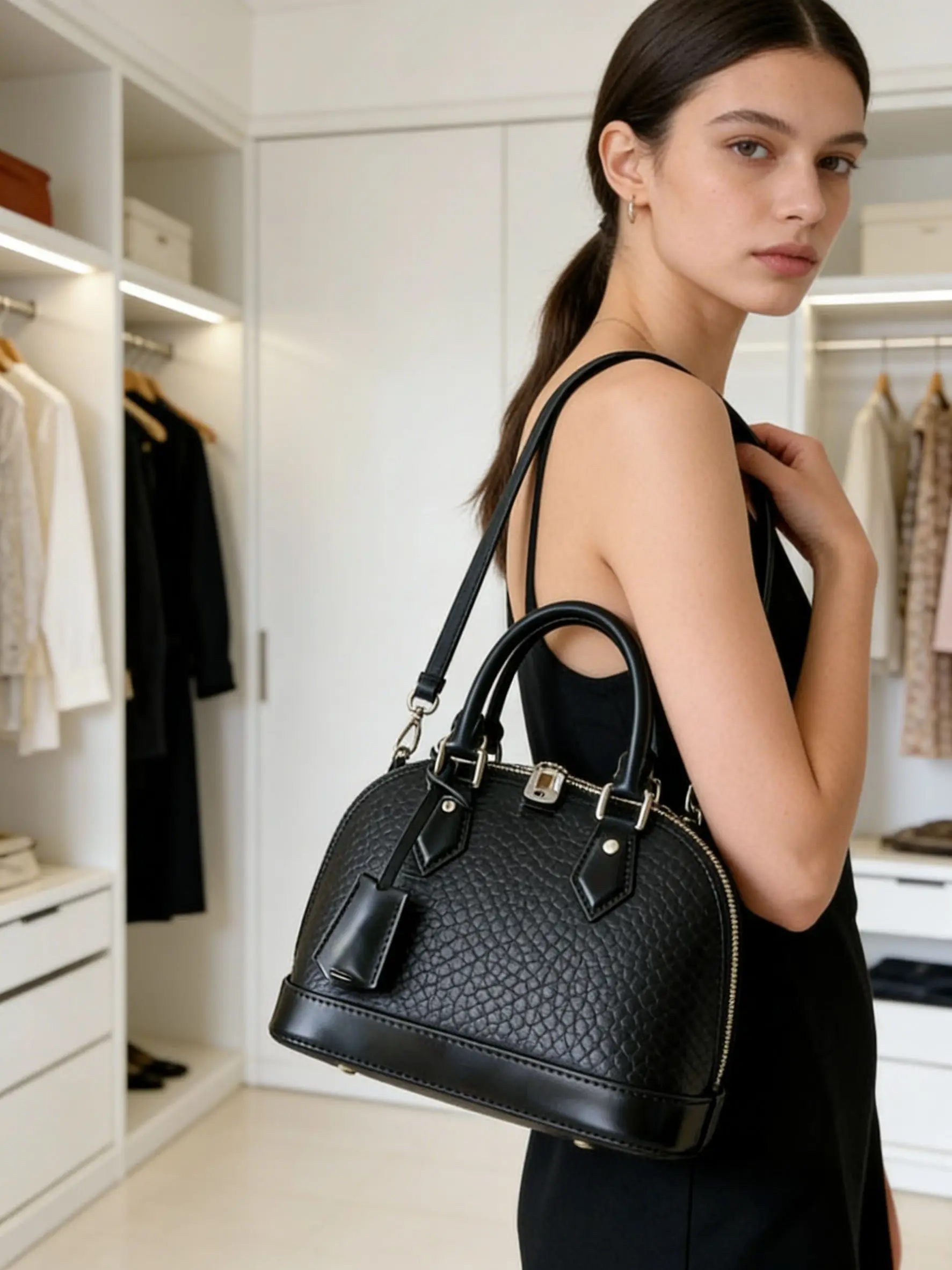 

Crossbody Shell-Style Genuine Leather Large Capacity Luxury Women's Handbag