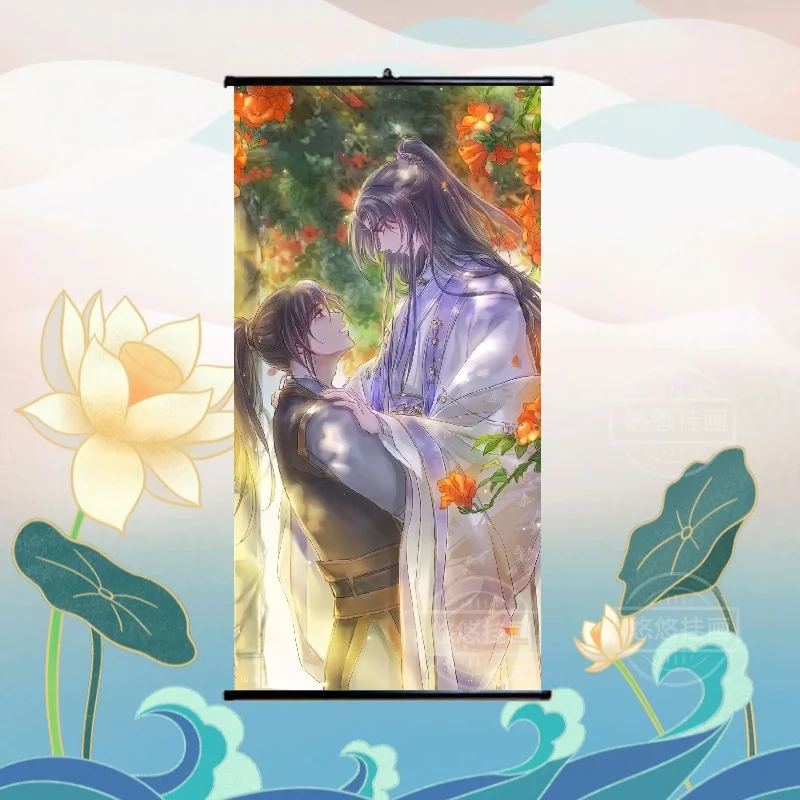 Anime Chu Wanning Mo Ran Der Husky und seine weiße Katze Shizun Cosplay Cartoon Display Leinwand Scroll Hängen Sie ein Bild Ornament Maskottchen