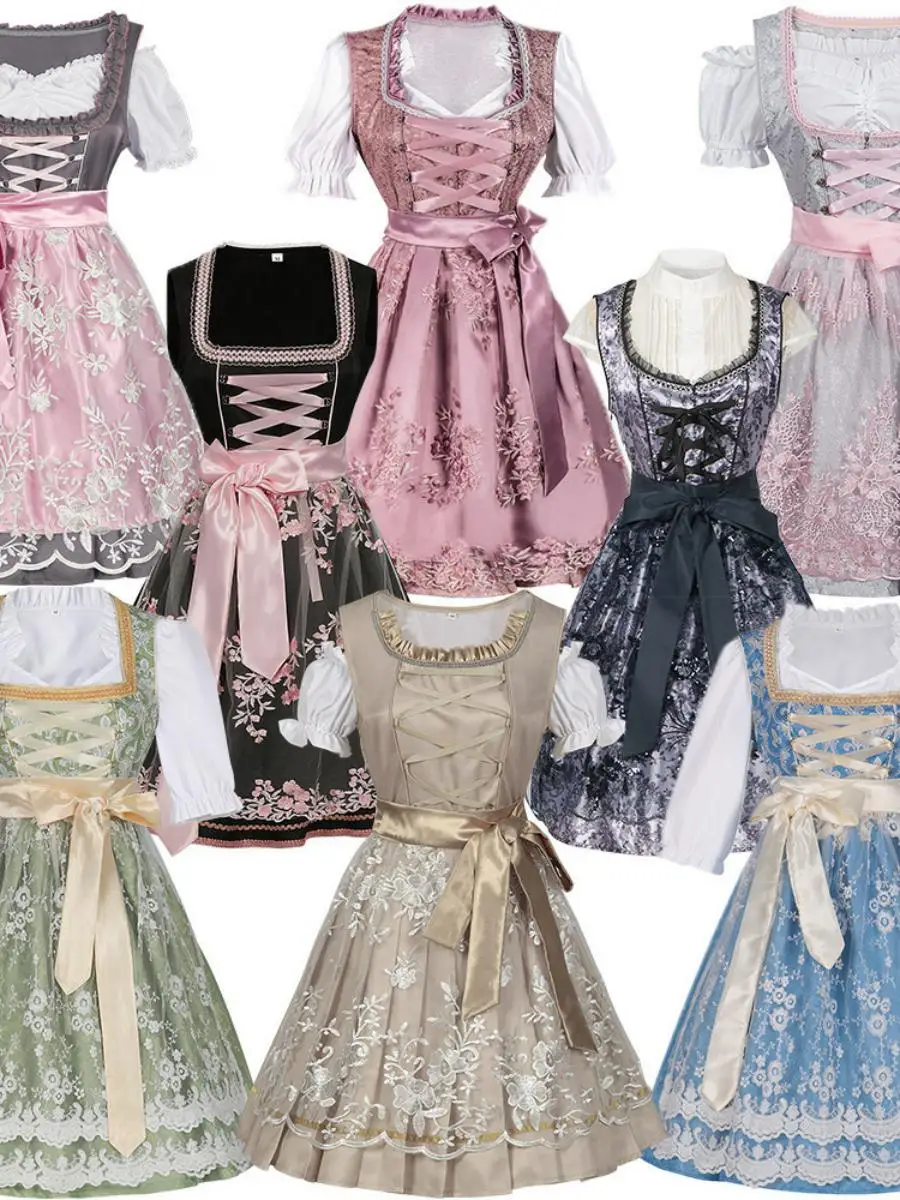 

Новое поступление, женский национальный пивной костюм, наряд горничной на Хэллоуин, одинаковый ансамбль для родителей и детей