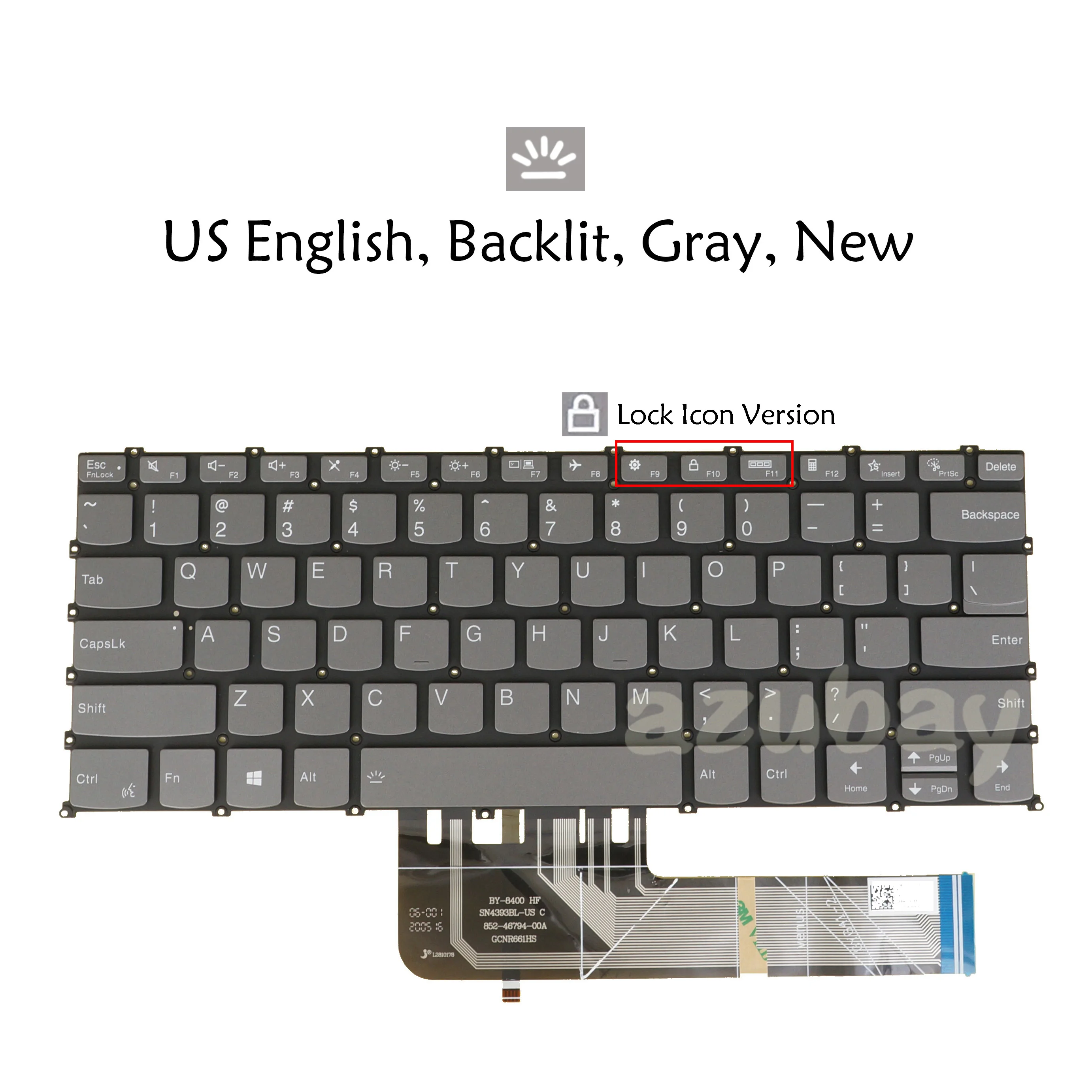 Backlit Keyboard for Lenovo IdeaPad 1-14ADA7 1-14ALC7 1-14AMN7 1