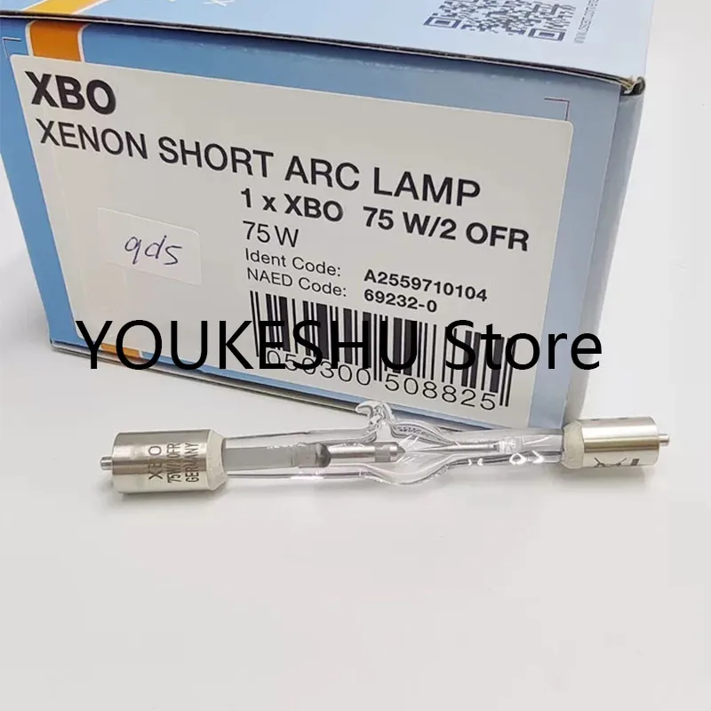 

Brand new original XBO 75 W/2 OFR Xenon short arc lamp 1X XBO R 75W/2OFR A2559710104 69232-0