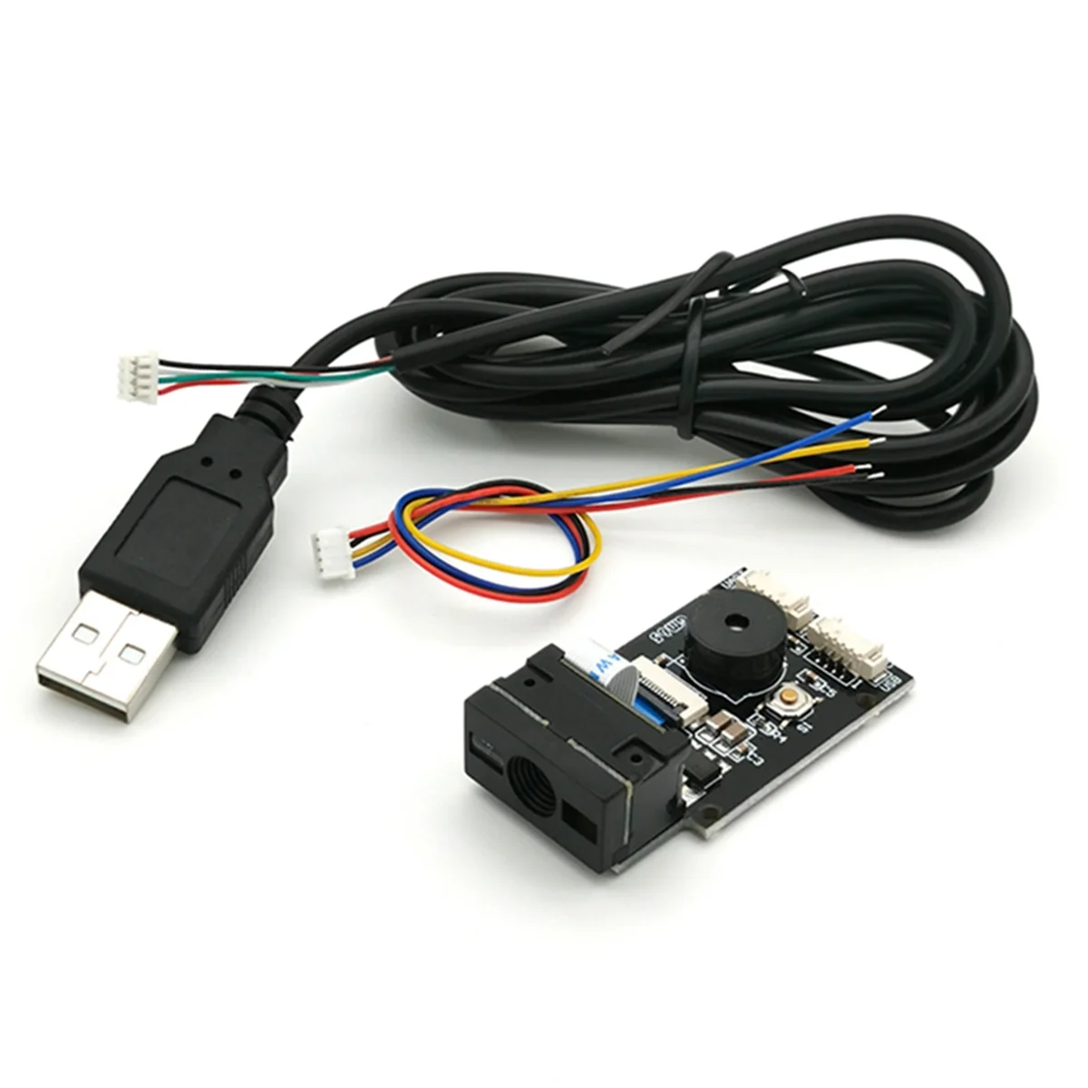 

GM65 USB Проводной сканер штрих-кода 1D 2D Считыватель штрих-кода Модуль считывания QR-кода CMOS Зуммер для напоминания с кабелем UART HOT