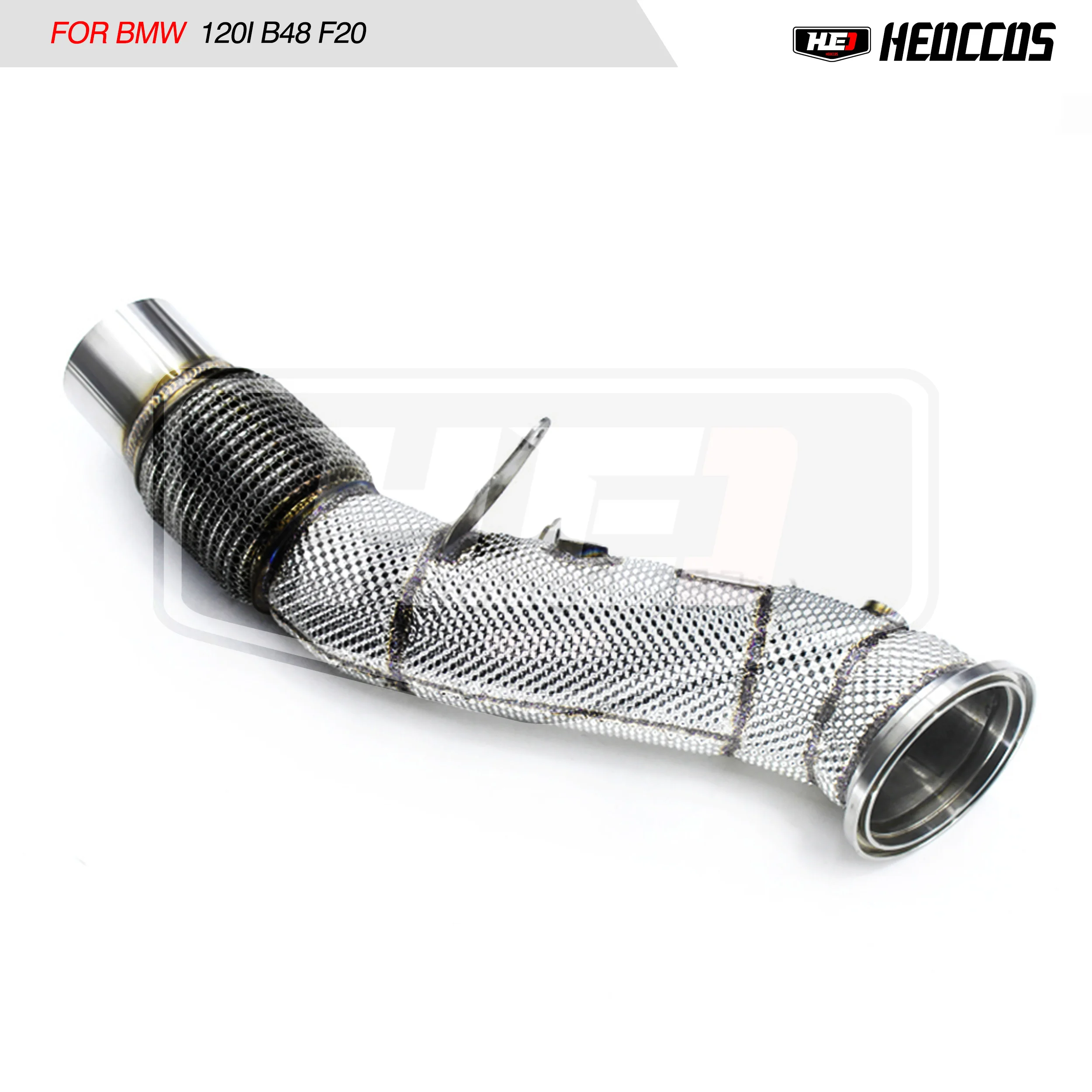 

HEO exhaust system high flow For BMW 120I B48 F20 exhaust manifold downpipe, no catalytic converter header with cat pipe