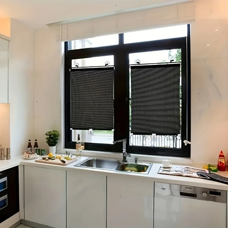 1 Balcony Suction Cup Sunshade, Car, Bedroom, Bathroom Insulation Sunshade, Home Office Retractable Sunshade Roller Blind
