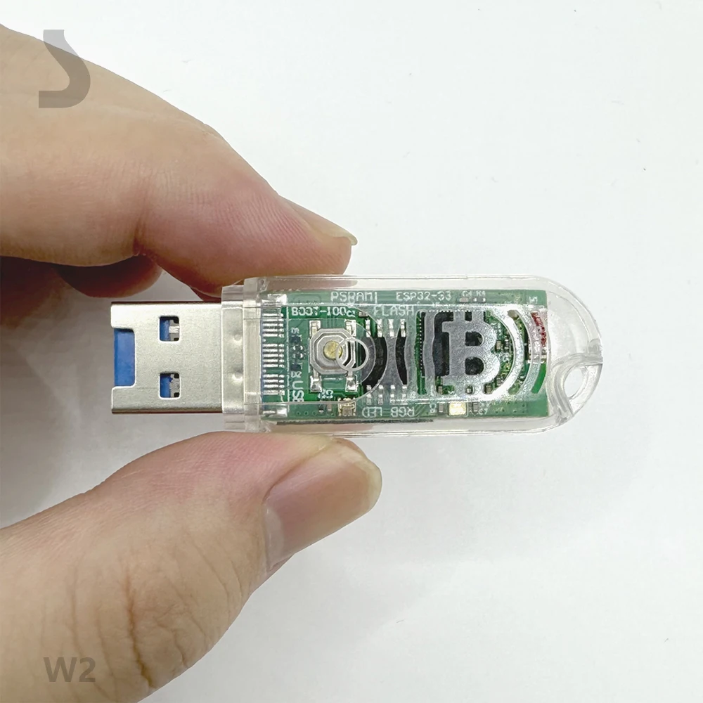 Imagem -03 - Mini Usb Crypto Asic Mineiro Lucky Miner Lv03 1w Display She256 Asic Ship 74kh s