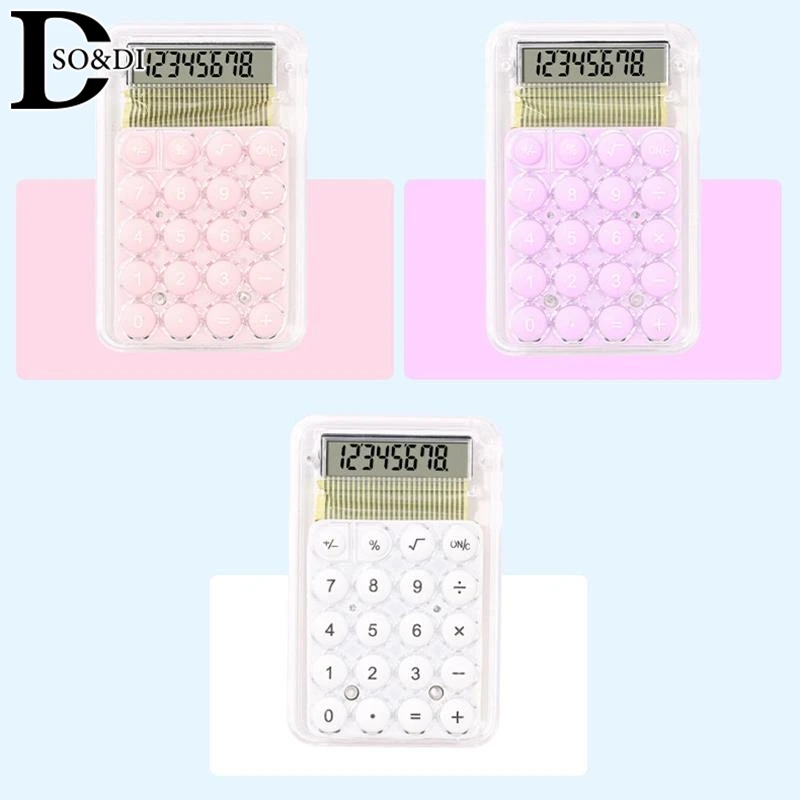 Cute Silent Calculator Mini Fashion Version Learning Auxiliary Small Portable Calculator Student Stationery