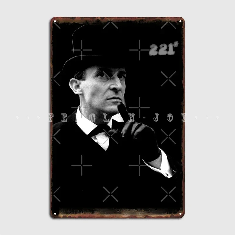 Jeremy Brett Perfectly Sherlock Metal Plaque Poster Club Pub Garage Create Painting Décor Tin Sign Poster