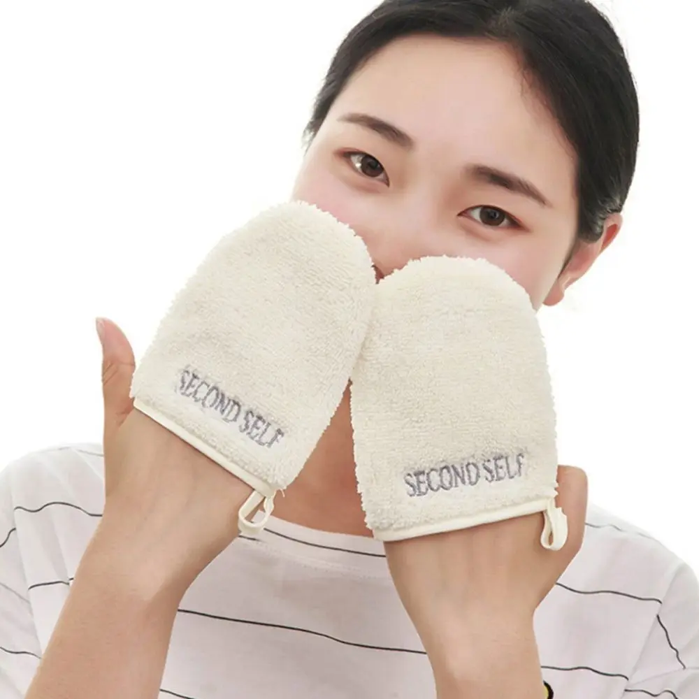 Deep Clean Fashion Wash Face Facial Cloth Microfiber Cleaning Cleansing Glove Face Towel Remover  Glove Makeup Remover