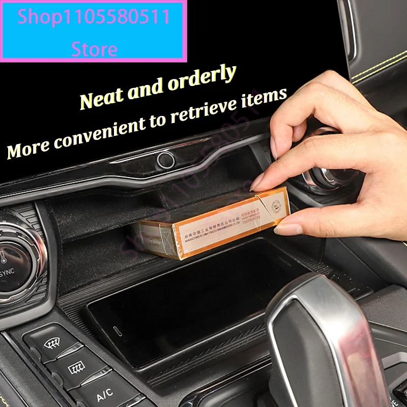 For Lynk&Co 01 2021-2023 Car Central Control Storage Box Retrofit Organizer Tidying ABS Interior Automobiles Parts Storage